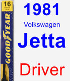 Driver Wiper Blade for 1981 Volkswagen Jetta - Premium