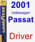 Driver Wiper Blade for 2001 Volkswagen Passat - Premium