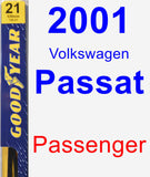 Passenger Wiper Blade for 2001 Volkswagen Passat - Premium