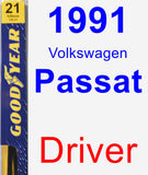 Driver Wiper Blade for 1991 Volkswagen Passat - Premium