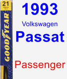 Passenger Wiper Blade for 1993 Volkswagen Passat - Premium