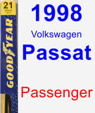 Passenger Wiper Blade for 1998 Volkswagen Passat - Premium