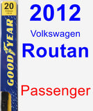 Passenger Wiper Blade for 2012 Volkswagen Routan - Premium