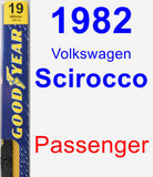 Passenger Wiper Blade for 1982 Volkswagen Scirocco - Premium