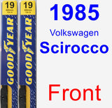 Front Wiper Blade Pack for 1985 Volkswagen Scirocco - Premium