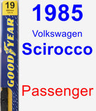 Passenger Wiper Blade for 1985 Volkswagen Scirocco - Premium