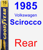 Rear Wiper Blade for 1985 Volkswagen Scirocco - Premium