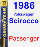 Passenger Wiper Blade for 1986 Volkswagen Scirocco - Premium