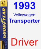 Driver Wiper Blade for 1993 Volkswagen Transporter - Premium