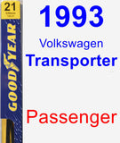 Passenger Wiper Blade for 1993 Volkswagen Transporter - Premium