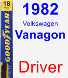 Driver Wiper Blade for 1982 Volkswagen Vanagon - Premium