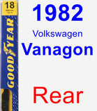 Rear Wiper Blade for 1982 Volkswagen Vanagon - Premium