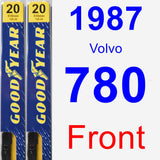 Front Wiper Blade Pack for 1987 Volvo 780 - Premium