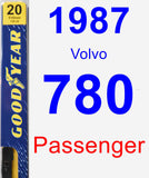 Passenger Wiper Blade for 1987 Volvo 780 - Premium