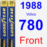 Front Wiper Blade Pack for 1988 Volvo 780 - Premium