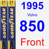 Front Wiper Blade Pack for 1995 Volvo 850 - Premium