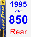 Rear Wiper Blade for 1995 Volvo 850 - Premium