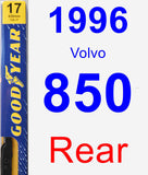 Rear Wiper Blade for 1996 Volvo 850 - Premium