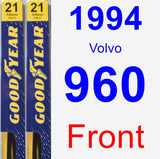 Front Wiper Blade Pack for 1994 Volvo 960 - Premium