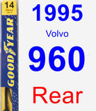 Rear Wiper Blade for 1995 Volvo 960 - Premium