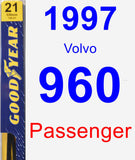 Passenger Wiper Blade for 1997 Volvo 960 - Premium