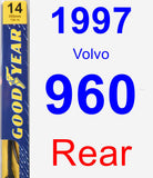 Rear Wiper Blade for 1997 Volvo 960 - Premium