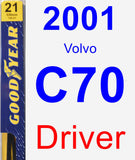 Driver Wiper Blade for 2001 Volvo C70 - Premium