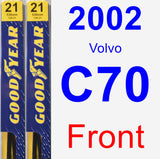 Front Wiper Blade Pack for 2002 Volvo C70 - Premium