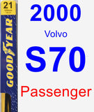 Passenger Wiper Blade for 2000 Volvo S70 - Premium