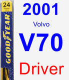 Driver Wiper Blade for 2001 Volvo V70 - Premium