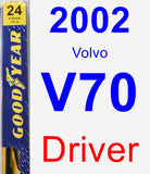 Driver Wiper Blade for 2002 Volvo V70 - Premium