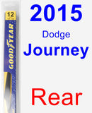 Rear Wiper Blade for 2015 Dodge Journey - Rear