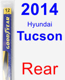 Rear Wiper Blade for 2014 Hyundai Tucson - Rear