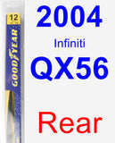 Rear Wiper Blade for 2004 Infiniti QX56 - Rear