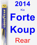 Rear Wiper Blade for 2014 Kia Forte Koup - Rear