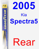 Rear Wiper Blade for 2005 Kia Spectra5 - Rear