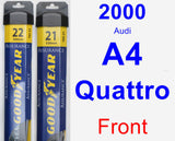 Front Wiper Blade Pack for 2000 Audi A4 Quattro - Assurance