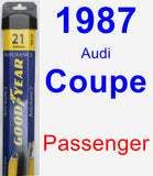 Passenger Wiper Blade for 1987 Audi Coupe - Assurance