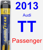 Passenger Wiper Blade for 2013 Audi TT - Assurance