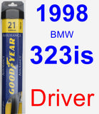 Driver Wiper Blade for 1998 BMW 323is - Assurance