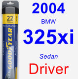 Driver Wiper Blade for 2004 BMW 325xi - Assurance