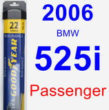 Passenger Wiper Blade for 2006 BMW 525i - Assurance