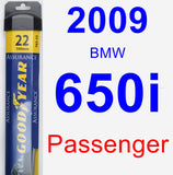 Passenger Wiper Blade for 2009 BMW 650i - Assurance