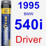 Driver Wiper Blade for 1995 BMW 540i - Assurance