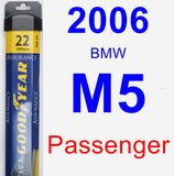 Passenger Wiper Blade for 2006 BMW M5 - Assurance