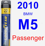 Passenger Wiper Blade for 2010 BMW M5 - Assurance