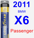 Passenger Wiper Blade for 2011 BMW X6 - Assurance