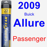 Passenger Wiper Blade for 2009 Buick Allure - Assurance