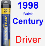 Driver Wiper Blade for 1998 Buick Century - Assurance