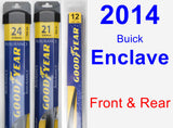 Front & Rear Wiper Blade Pack for 2014 Buick Enclave - Assurance